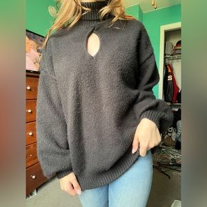 Black Turtleneck Sweater